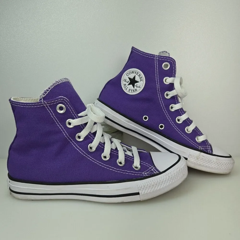 Converse Chuck Taylor All Star Purple High Top Sneakers Womens 6 Mens 4 Shoes
